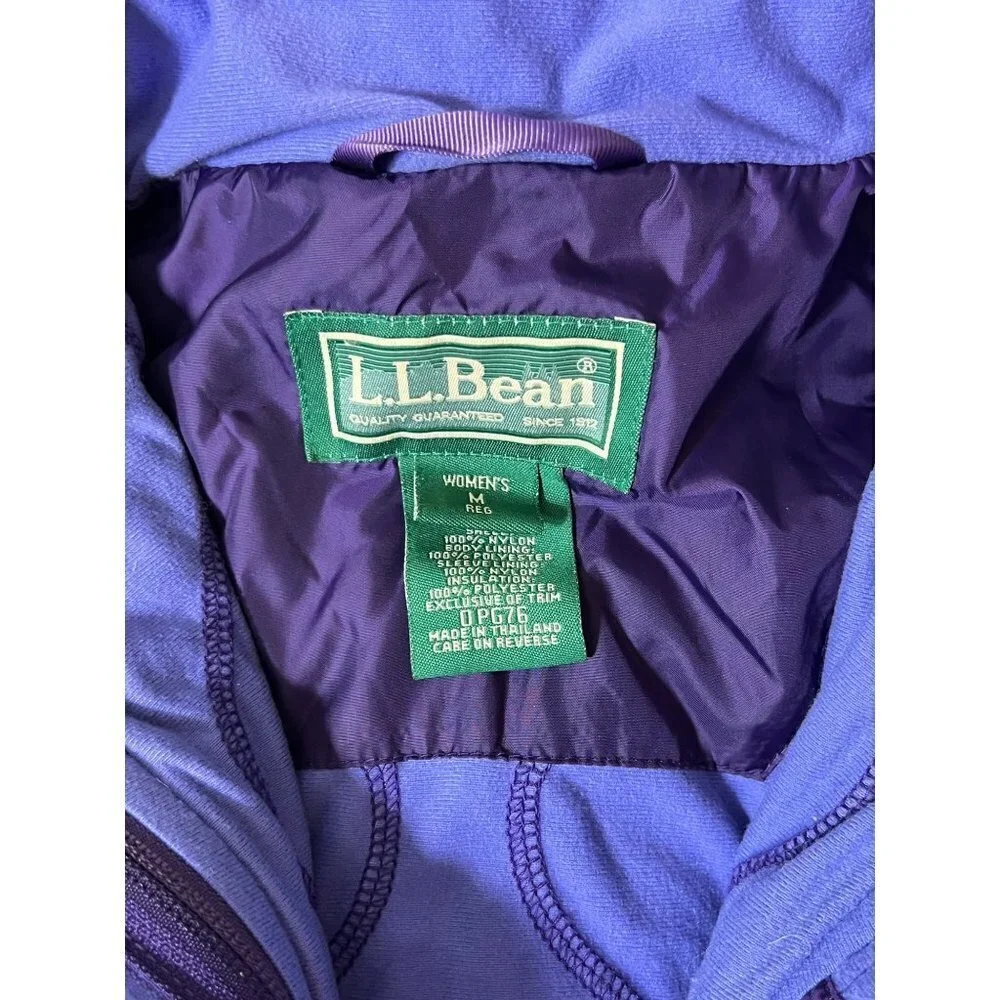 LL Bean Women's Purple & White Winter Jacket
